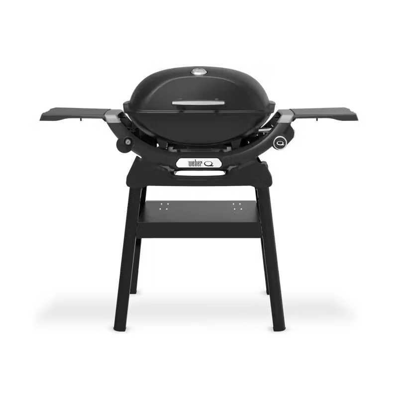 Weber Q2200N Gas BBQ with Compact Stand and Side Tables